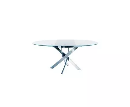 Стол BARONE (белый, хром, 125)