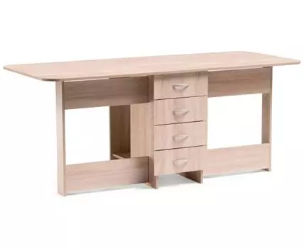 Стол деревянный Глория 606 М 182,2х78х75 с ящиками дуб сонома