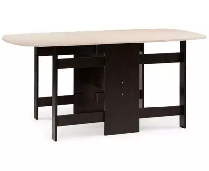 Стол деревянный Йентель бабочка венге / дуб молочный