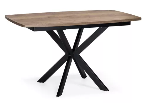 Стол деревянный Палу 130(170)х80х75 дуб галифакс табак / черный