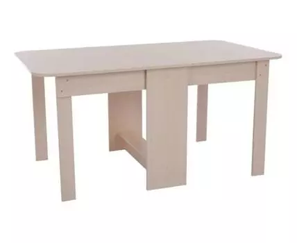 Стол деревянный ПВХ 150х86х75 дуб млечный