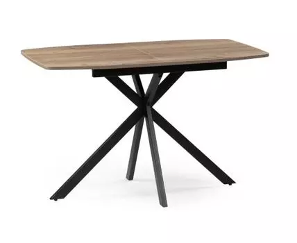 Стол деревянный Тамаса 120(150)х70х76 дуб галифакс табак / черный