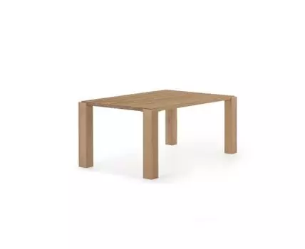 Стол Deyarina с дубовым шпоном и ножками из массива дуба 160 х 90 см