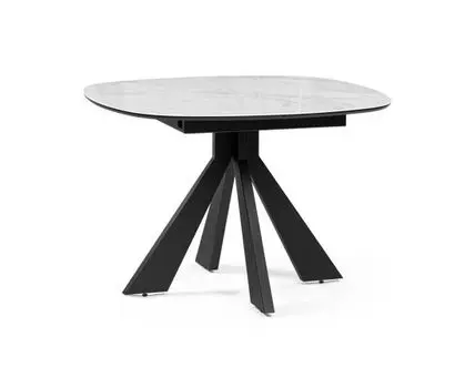 Стол Edli (белый, черный, 100)