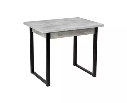 Стол Форли бетон / черный матовый (Белый)