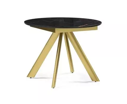 Стол Galveston (черный, золотистый, 100)