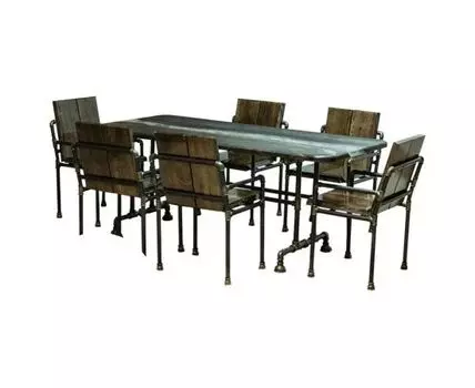 СТОЛ ГРАФИТОВАЯ РЕКА С КАМНЯМИ (180-80)