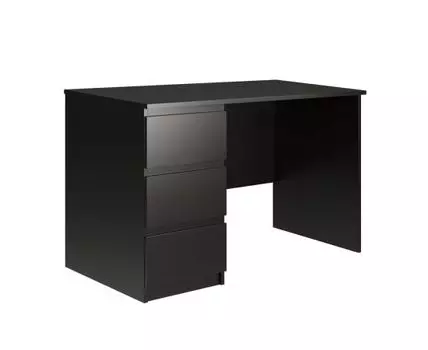 Стол КАСТОР письменный однотумбовый с тремя ящиками, цвет Дуб Венге