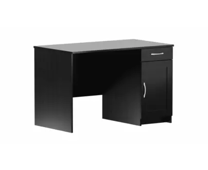 Стол КАСТОР письменный с одной тумбой и одним ящиком, цвет Дуб Венге