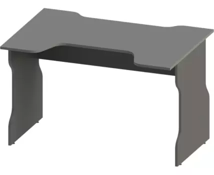 Стол компьютерный ВАРДИГ K1 120x82, антрацит/серебристый