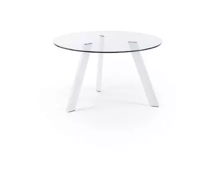 Стол круглый Columbia 130см ножки белые