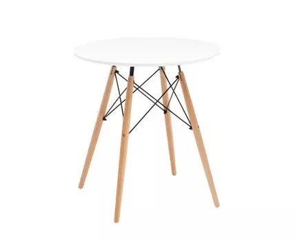 Стол круглый Eames DSW NEW D70 белый
