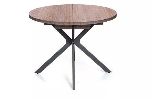 Стол круглый Vegas раздвижной (100+40) дуб эндгрейн