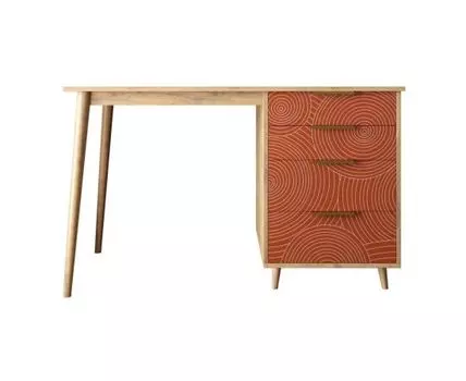 Стол Line (красный, бежевый, 120)