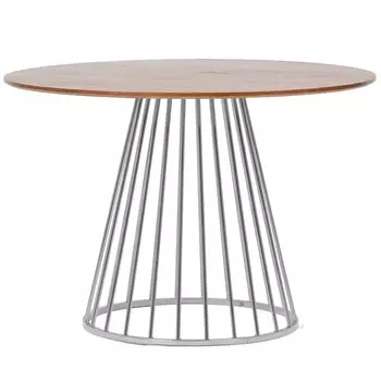 Стол Liverpool 110см орех, хромированные ножки