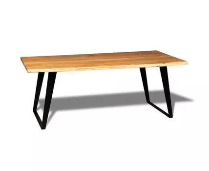 Стол лофт из массива, LIFE black, 2 метра