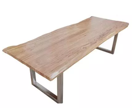 Стол лофт из массива LIFE natural silver