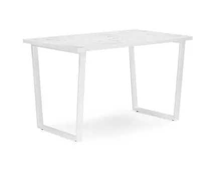 Стол Лота Лофт 120 25 мм сабия / белый матовый (Белый, 90)