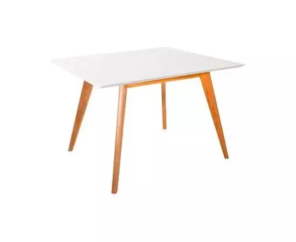 Стол Лунд квадратный (белый, бук, 86)