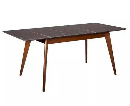 Стол Лунд раскладной (темно-серый, натуральный, 120-160)