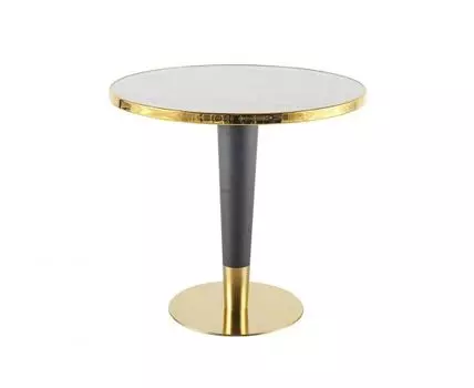 Стол Мадрид (белый, серый, золотистый)