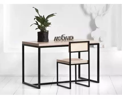 Стол Metalframe в натуральном цвете березы (120)