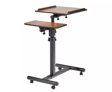 Стол многофункциональный Palma 60x40x62-96см, темное дерево, чёрный