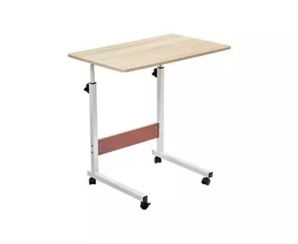 Стол на колёсах (бежевый, белый, 60)