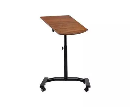 Стол на колёсах (коричневый, черный, 48)