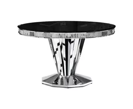 Стол на тумбе Grande черный (Белый, 80)