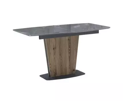 Стол на тумбе Теон 120 графит / лиственница (бронзовый, 80)