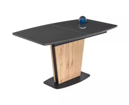 Стол на тумбе Теон дуб антор натуральный / графит (бронзовый, 80)