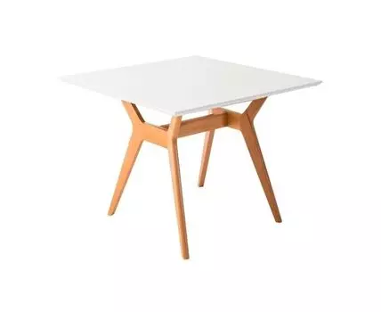 Стол Нарвик квадратный (белый, бук, 86)