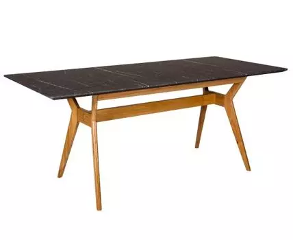 Стол Нарвик раскладной (темно-серый, натуральный, 80)