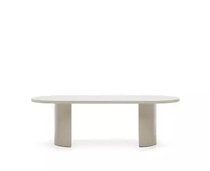 Стол Nealy из лакированного МДФ в отделке экрю, 240 x 100 см