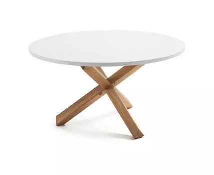 Стол Nori 135 дуб матовый белый