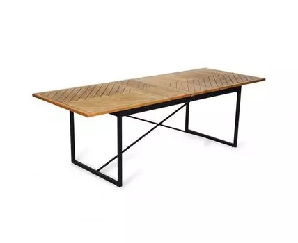 Стол обеденный Andy (бежевый, черный, 90)