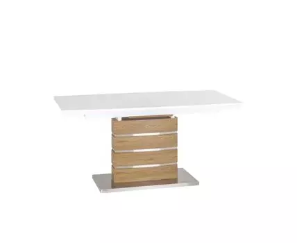 Стол обеденный Генуя раскладной 160-200*90 белый