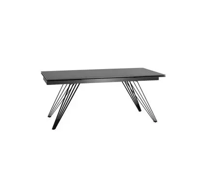Стол обеденный Пандора раскладной 180-280*90 керамика темная