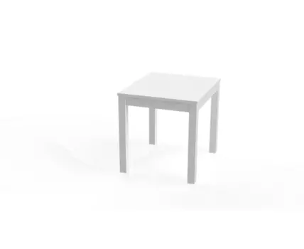 Стол обеденный раскладной ВАРДИГ С 80(120)x70 шпон, ясень белый