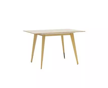 Стол обеденный Ричмонд 120*80 охра стеклянный