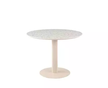 Стол обеденный Stem D90 терраццо