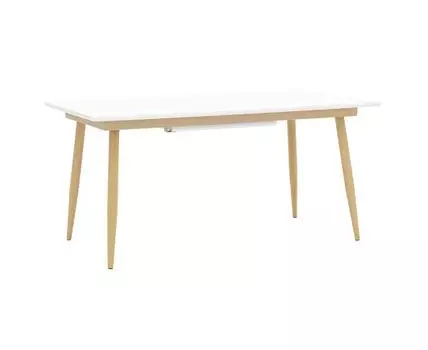 Стол обеденный Стокгольм раскладной (черный, белый, 220)