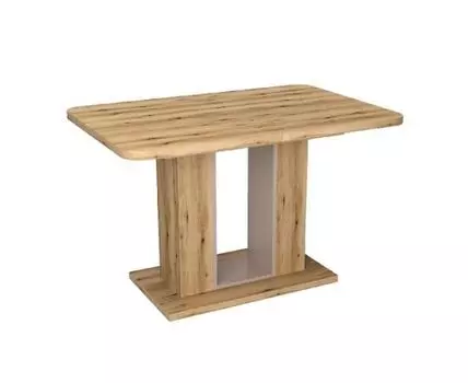 Стол обеденный Toscana (120+40) дуб эвок прибрежный/глиняный серый