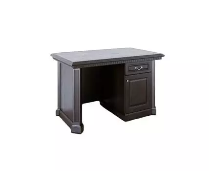 Стол письменный 1-тумбовый в цвете Антик (Черный, 130)