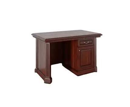 Стол письменный 1-тумбовый в цвете Вишня (бордовый, 130)