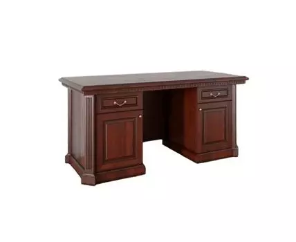 Стол письменный 2-тумбовый в цвете Вишня (бордовый, 164)