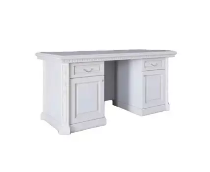 Стол письменный 2-тумбовый в цвете Белая эмаль (Белый, 164)