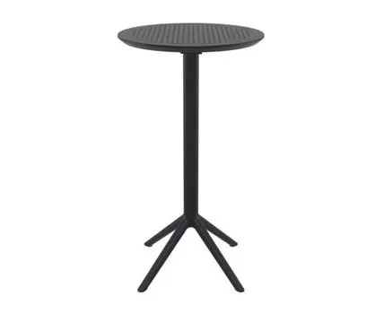 Стол пластиковый барный складной Sky Folding Bar Table 60 (Черный, 60)