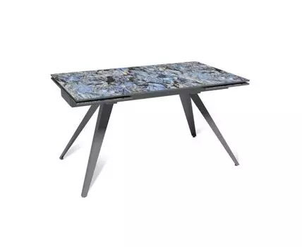 Стол раскладной Asti (140+40+40), керамика глянцевая Lemurian Blue
